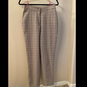 Nasty Gal High Waisted Houndstooth pants